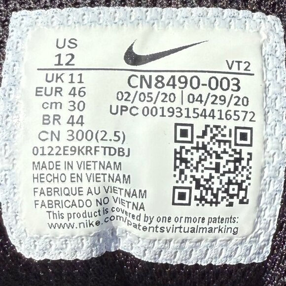 Nike Air Max 90 Recraft Triple Black - Mens Size 12 - Picture 6 of 6